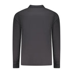 Black Cotton Men Polo Shirt