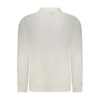 White Cotton Men Polo Shirt