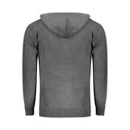 Grigio Poliammide Men's Cardigan