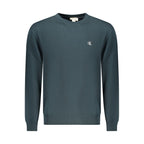 Blue Cotton Men Sweatshirt