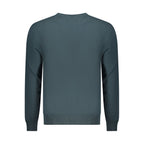 Blue Cotton Men Sweatshirt
