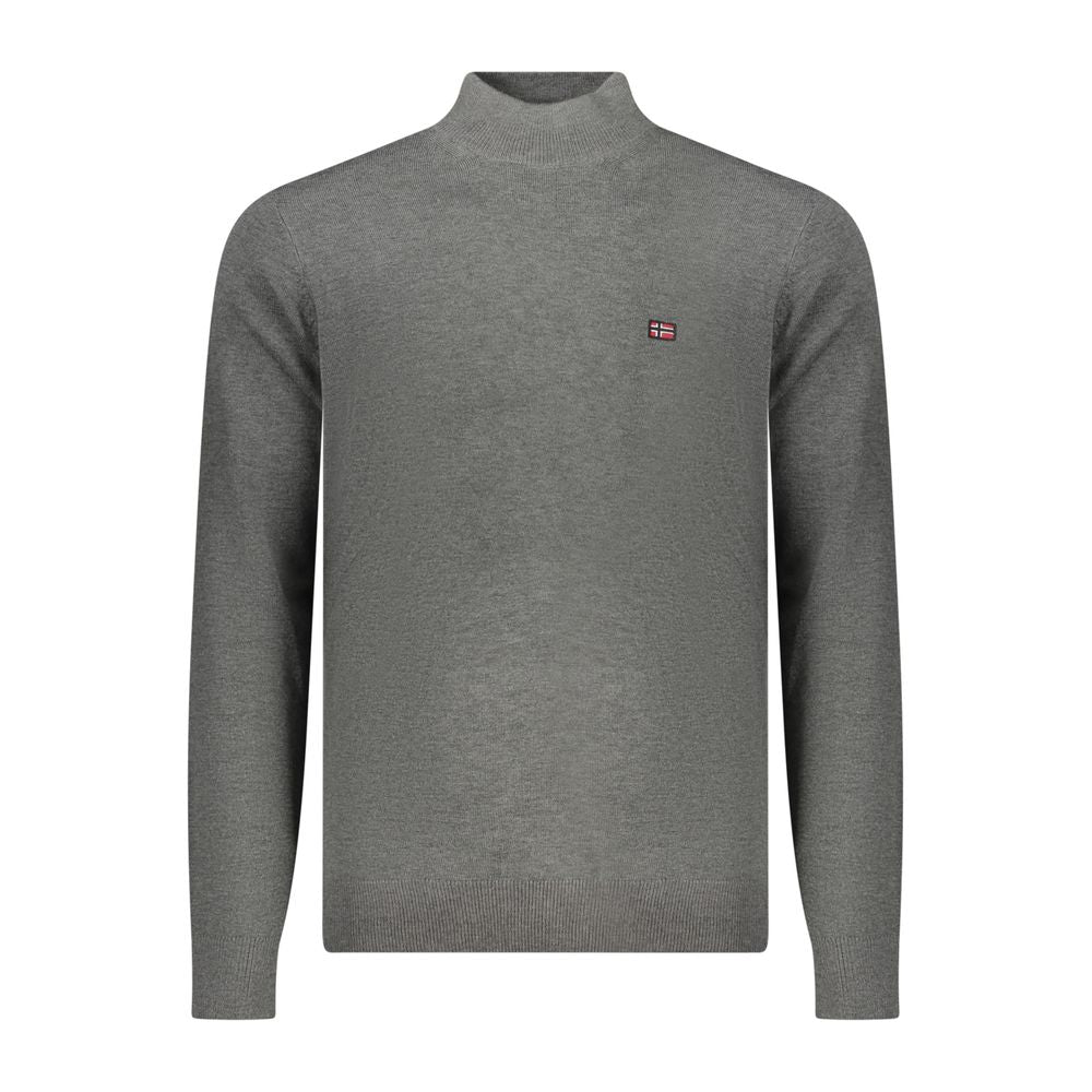 Gray Wool Men Sweater