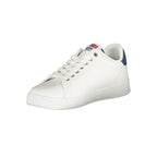 White Polyurethane Men Sneaker
