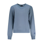 Blue Cotton Women Sweater