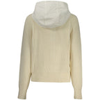 White Polyester Women Cardigan