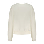 Bianco Cotton Women Sweatshirt