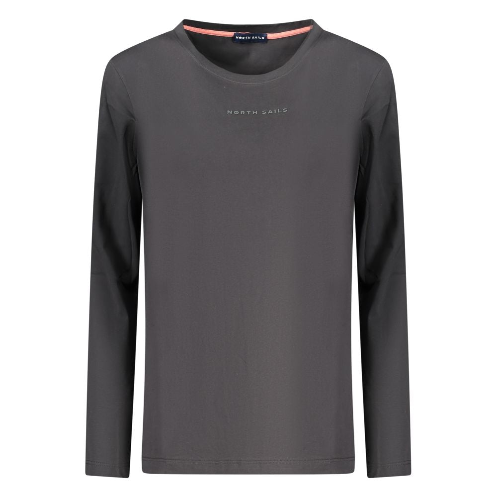 Black Cotton Women T-Shirt