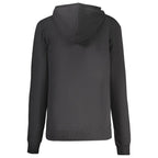 Black Cotton Women Hoodie