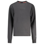 Black Cotton Women Sweatshirt