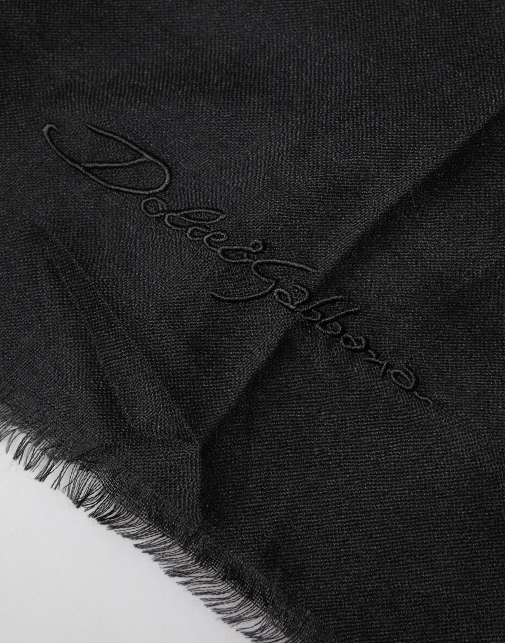 Black Cashmere Knit Neck Wrap Shawl Scarf