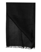Black Cashmere Knit Neck Wrap Shawl Scarf