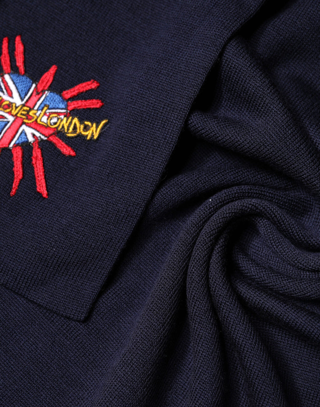 Blue Wool DG Loves London Neck Wrap Scarf