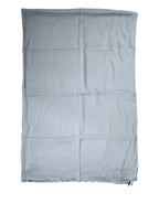 Light Blue Cashmere Knitted Shawl