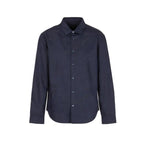 Blue Cotton Dress Shirt
