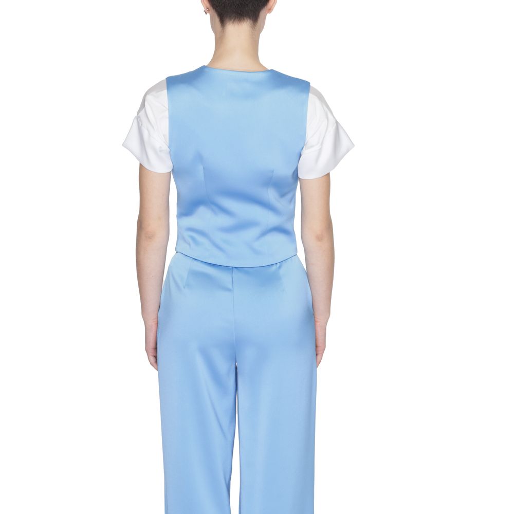 Blue Polyester Waistcoat