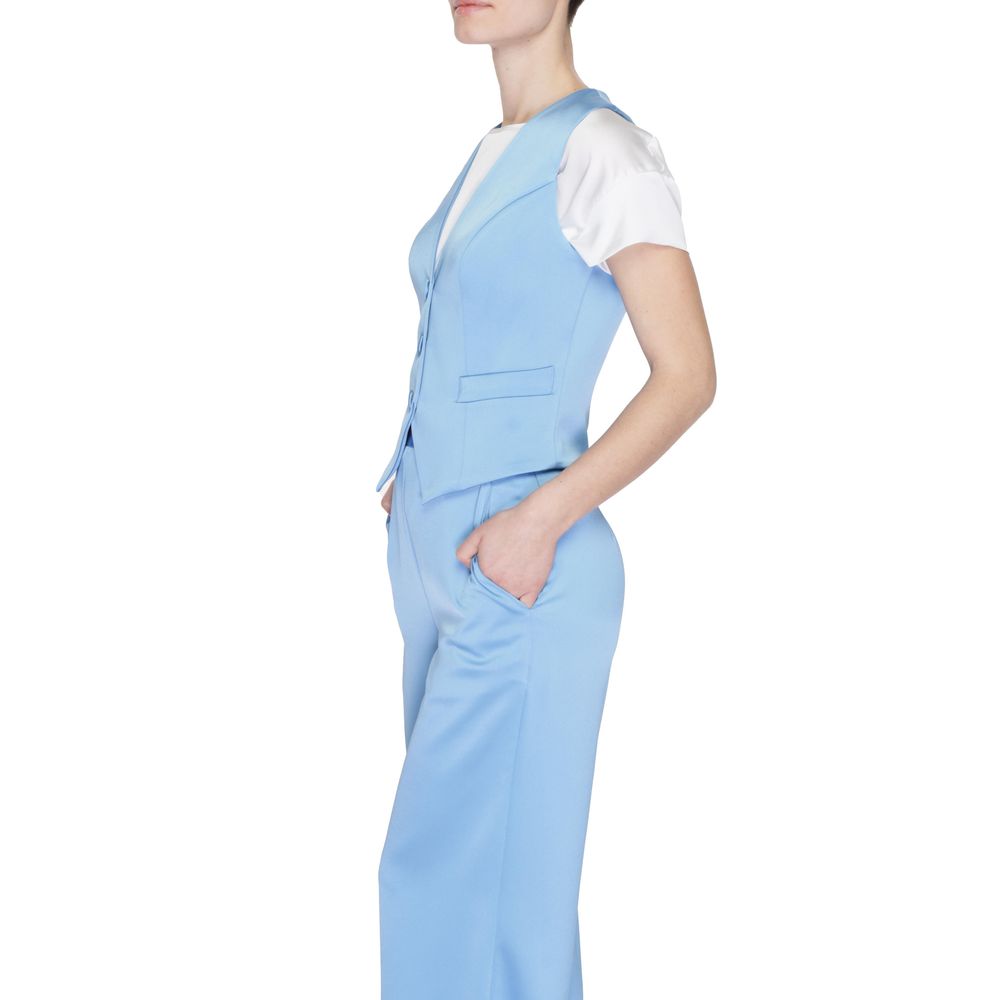 Blue Polyester Waistcoat