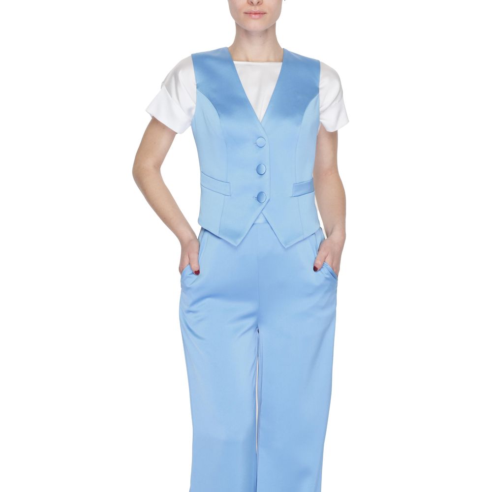 Blue Polyester Waistcoat