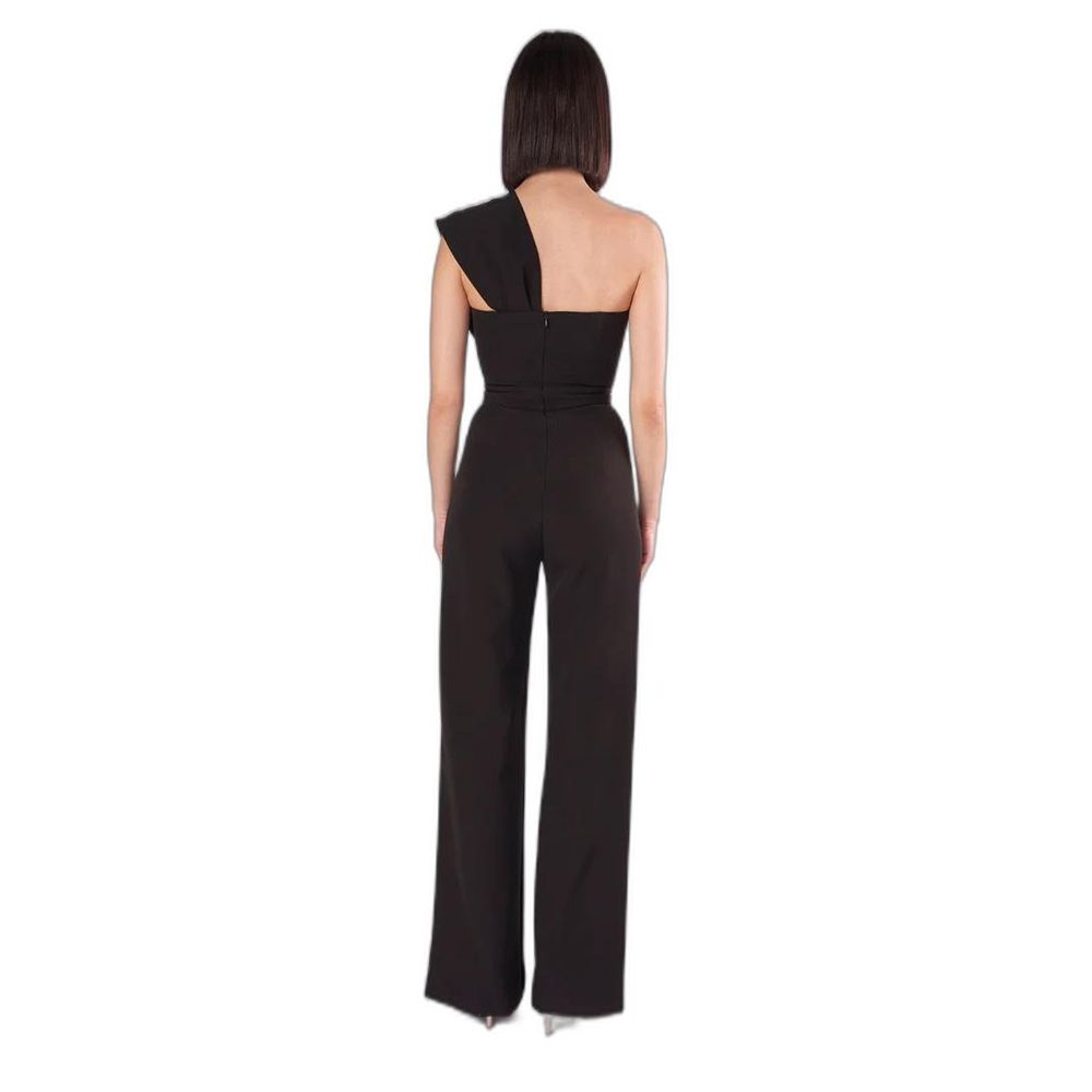 Black Polyester Jumpsuit