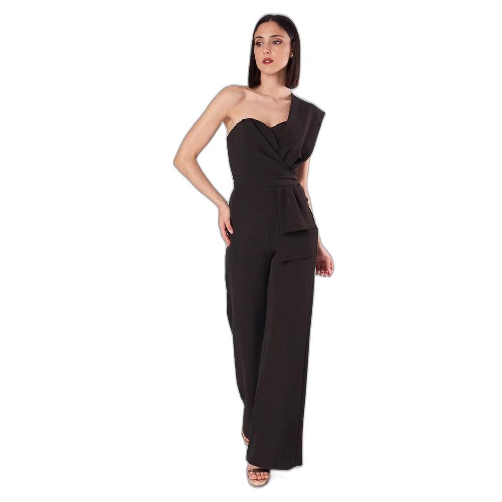 Black Polyester Jumpsuit