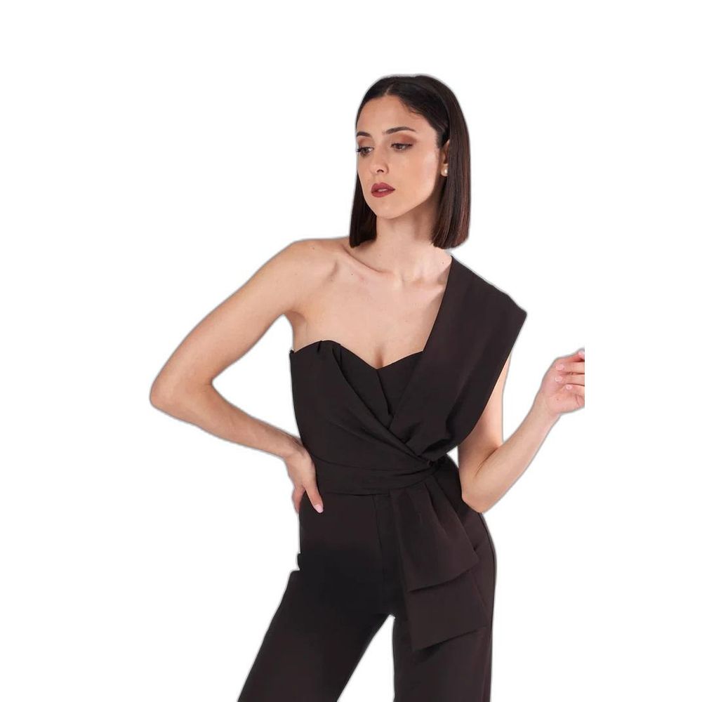 Black Polyester Jumpsuit