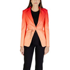 Orange Polyester Blazer