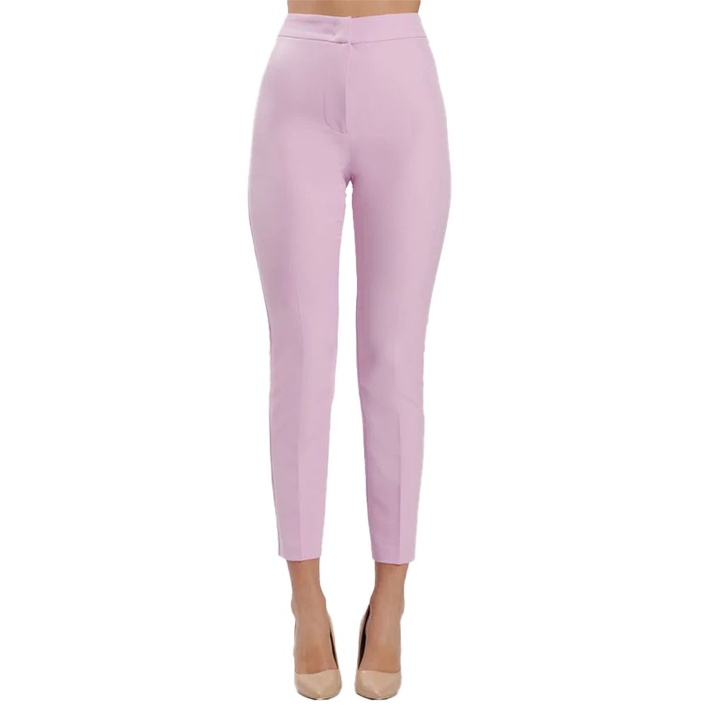 Purple Polyester Pants