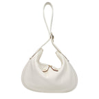 Beige Leather Handbag