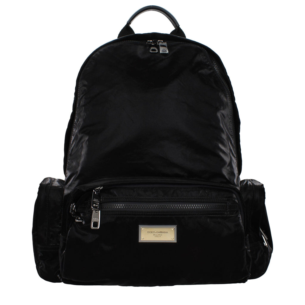 Black Nylon Backpack