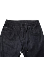 Black Cotton Stretch Skinny Denim Men Jeans