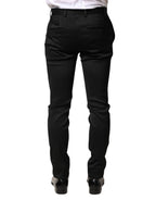 Black Viscose Dress Formal Men Trousers Pants