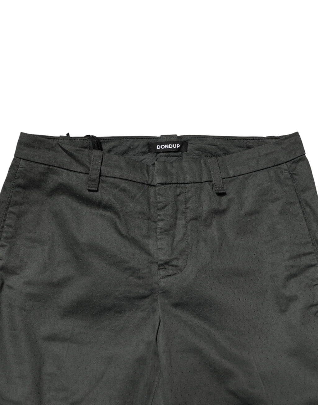 Dark Gray Cotton Mid Waist Skinny Men Chino Trouser Pants