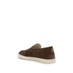 Brown Calf Leather Bos Taurus Slip-On Loafers