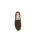 Brown Calf Leather Bos Taurus Slip-On Loafers