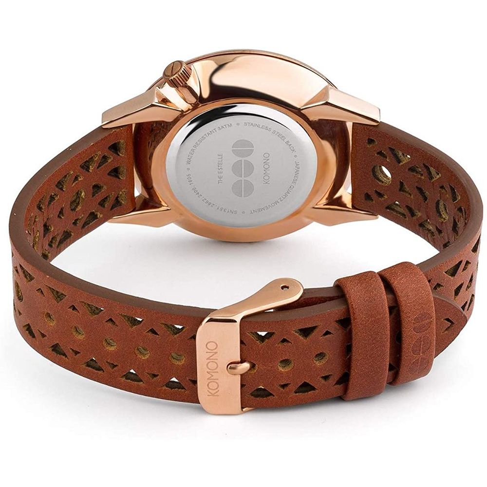 Brown Leather Dress Watch