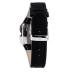 Black Leather Dress Watch
