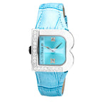 Blue Leather Dress Watch