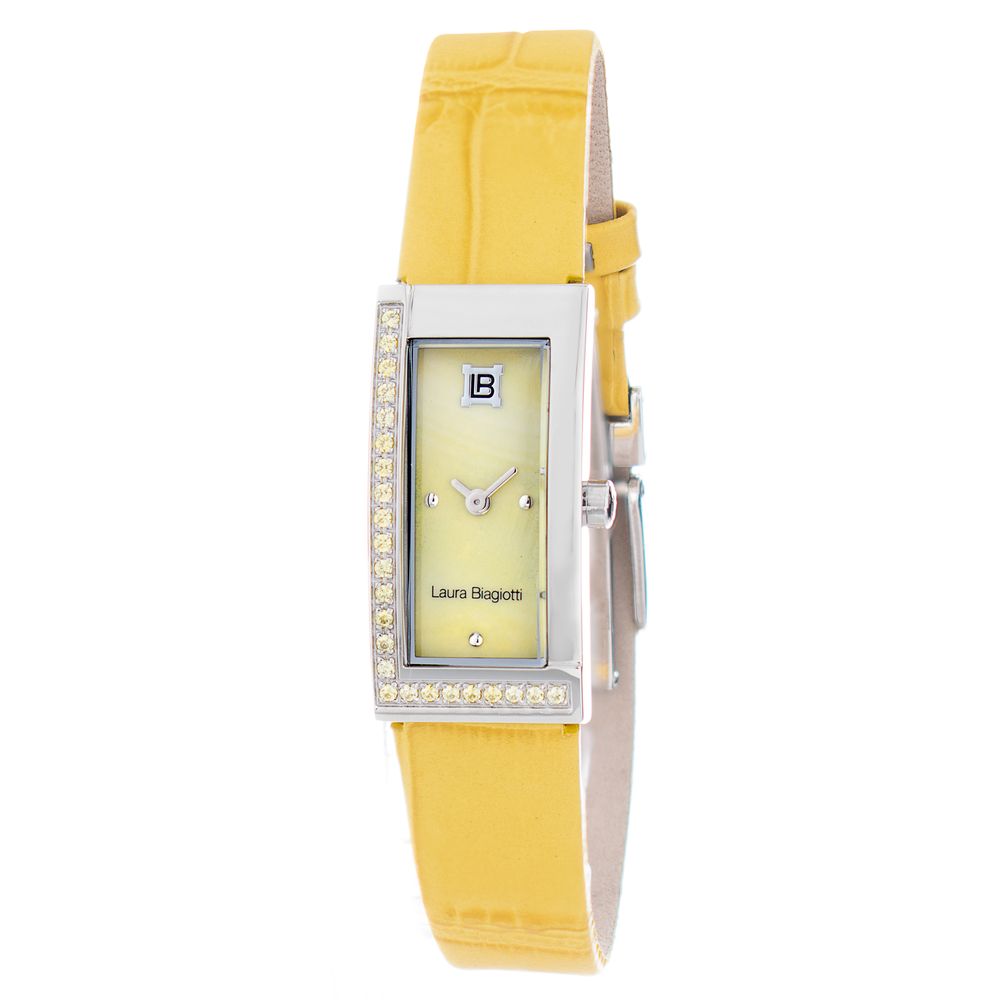 Bicolor Leather Dress Watch