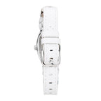 White Leather Dress Watch