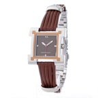 Brown Leather Dress Watch