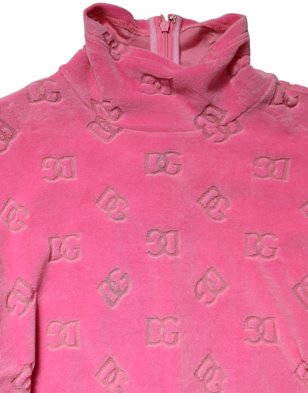 Pink Logo Monogram Long Sleeve Jumpsuit  Dress