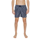 Black Polyester Swim Shorts
