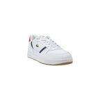 White Leather Low Top Sneakers