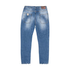Blue Cotton Relaxed Fit Jeans
