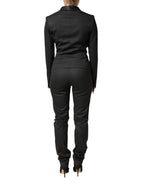 Black Double Breasted Pants Blazer Jacket 2 Piece Suit