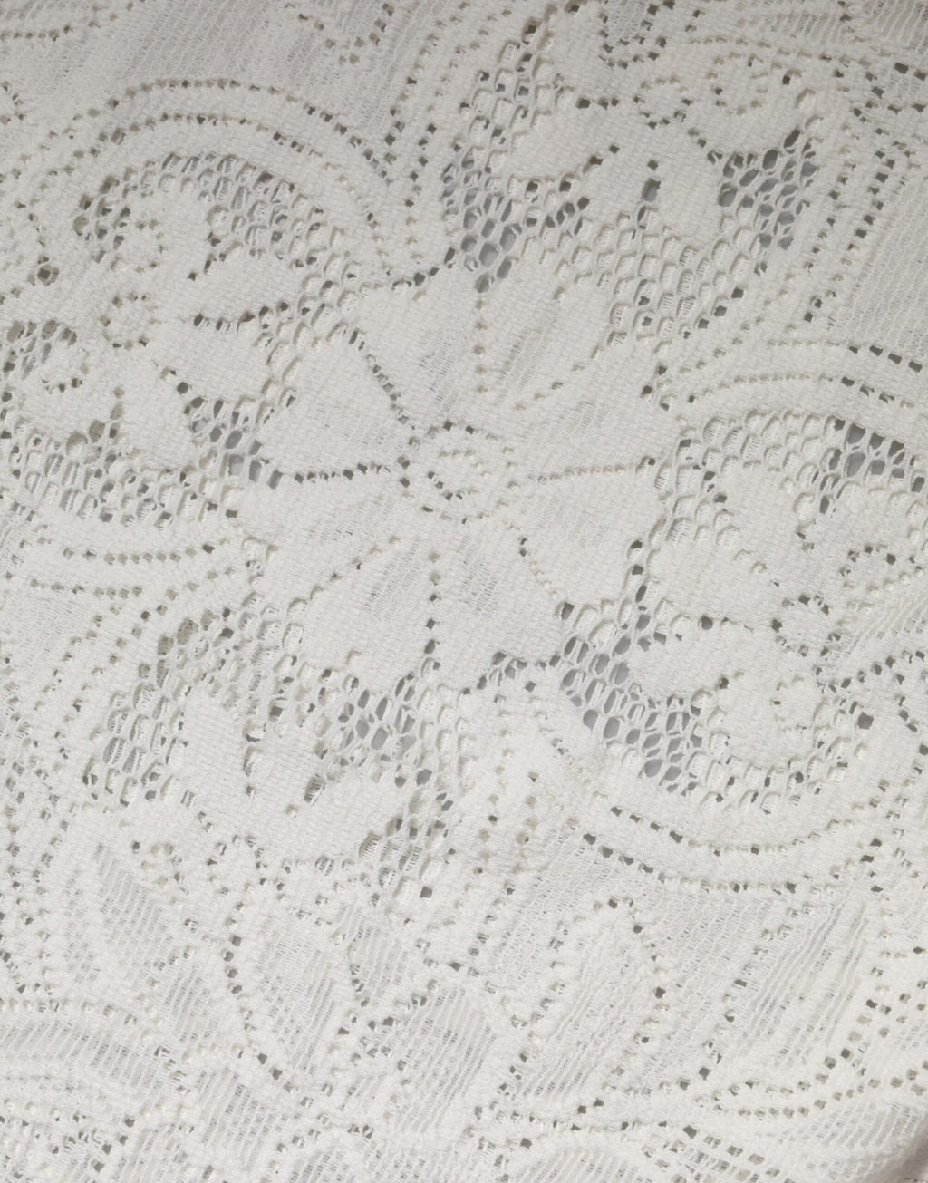 White Embroidery Lace Cotton Blouse Top