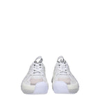 White Leather Athletic Sneakers