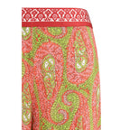 Multicolor Polyester Pants