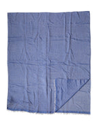 Blue Lace Stole Cotton Neck Wrap Shawl Scarf