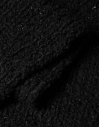 Black Wool Fringes Neck Wrap Foulard Scarf