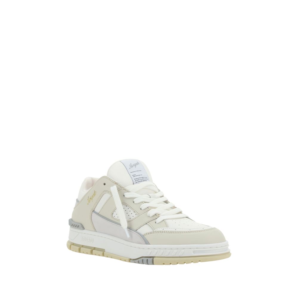 White Calf Leather Bos Taurus Low Top Sneakers